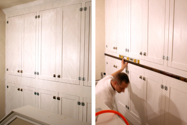 Built In Storage Takes Center Stage Family Room Makeover Adding Flooring To Cabinets