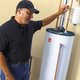 Turning down conventional hot water heater's thermostat